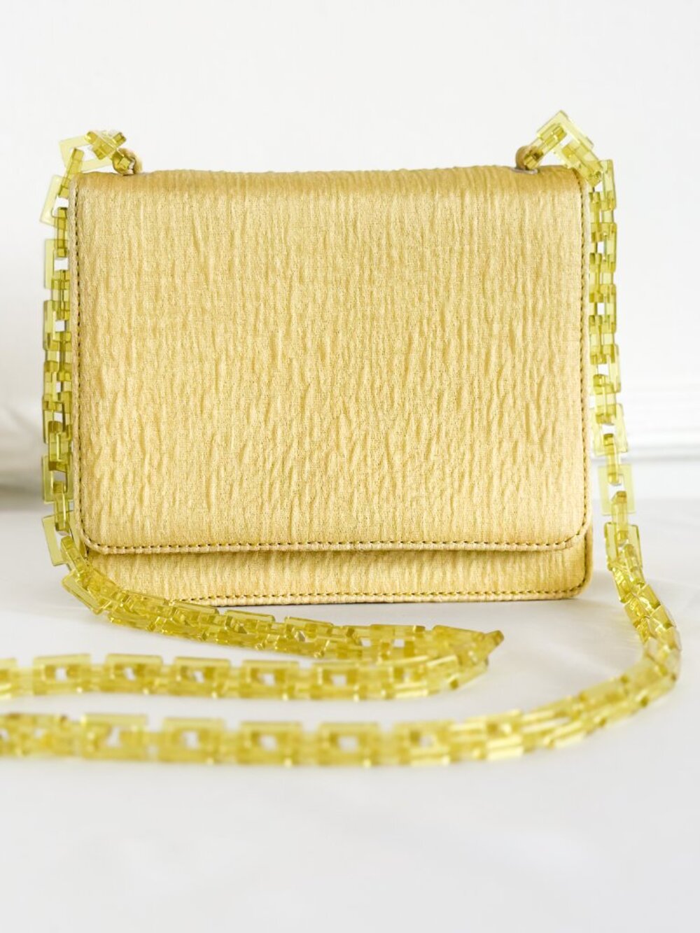Rare Prada Yellow Link Chain Bag